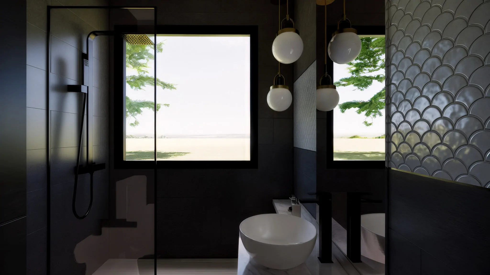 Steel Frame detalle ba&ntilde;o