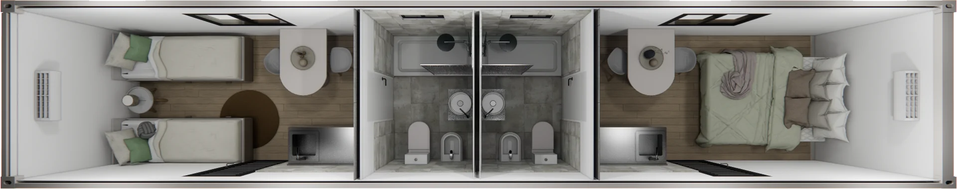 Turismo Doble vista superior